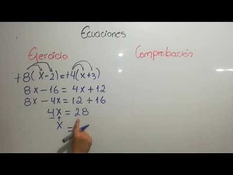 ECUACIONES USANDO LA PROPIEDAD DISTRIBUTIVA