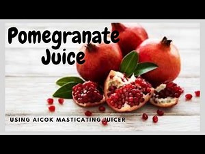 How to Make Pomegranate Juice Using Masticating Juicer