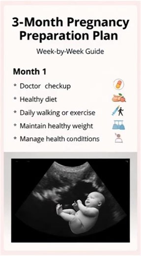 3 month pregnancy preparation plan |week by week guide ! #nursing #medical #fetalgrowth