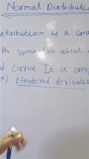 Normal distribution// #statistics // BSc Statistics// #normaldistribution