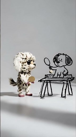 NoVi Cartoon Ep.3 — Ping-Pong #cute #aianimation #aivideo #funny #PingPong #FunnyShorts #Dog