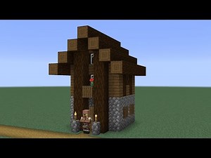 How to build a Minecraft Village Cartographer House (1.14 taiga)