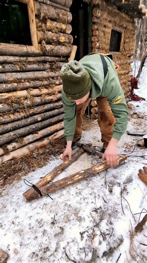 Bushcraft Chair Build in the Canadian Wilderness 🔥