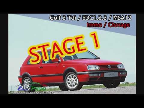 How to : Golf 3 TDI STAGE 1 / Clone / MSA12 / EDC1.3.3