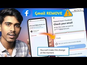 How to Remove Gmail from Facebook 2025 Check your email problem | email remove problem in facebook