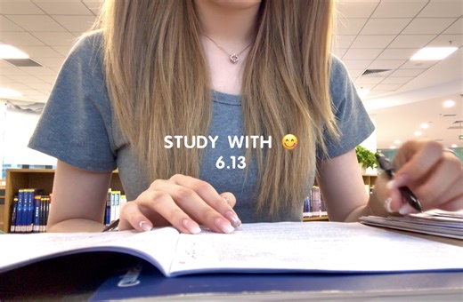 Study with me·六级过过过🚩图书馆实时学习2h｜✍️沉浸式动力向伴学｜做题写字白噪音&学习歌单｜北京大二女生study account