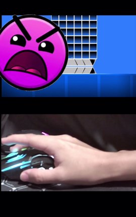 Geometry Dash IMPOSSIBLE jump!/ Deluxe12