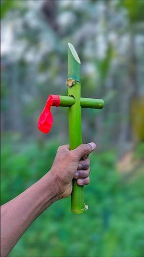 Creative Bamboo DIY with Balloon Setup | Eco Handmade Build