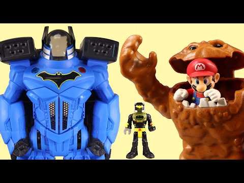 Imaginext Batman Robots Vs. Batman Robots - Clayface Family - The Super Mario Galaxy Movie Friends