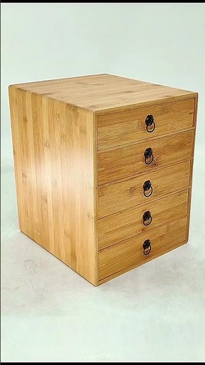 5-Drawer Wooden Desk Organizer - Craft Storage Drawers - Rustic Shelf Drawer#deskorganizer #wooden
