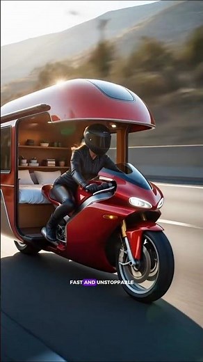 $60,000 Motorcycle Camper Beast 🔥 Would You Ride This? #MotoCamper #AdventureBike #LuxuryCamping