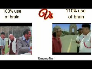 100% vs 110% use of brain || meme || funny meme|| galaxy brain meme