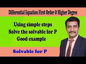 Using simple steps solve the solvable for P good example