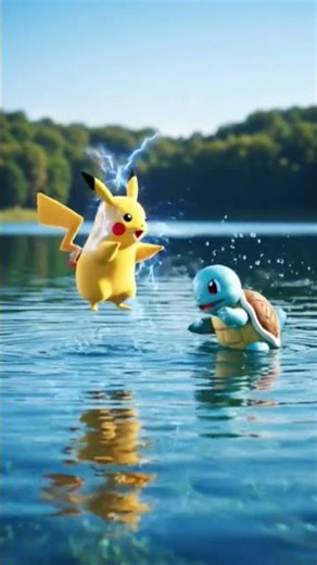 Pikachu vs Squirtle , pokemon
