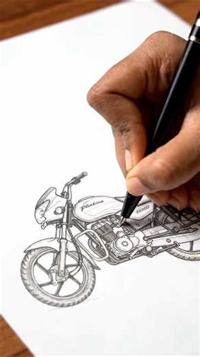 like real scatch Bajaj Platina 100 mini bike.#shorts