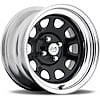 U.S. Wheel 022-7841PBC: CHROME DAYTONA FWD DRIFTER BLACK 16 x 8 4 x 100 Bolt Circle 5125 Back Spacing  16 offset 266 Center Bore 1400 lbs Load Rating - JEGS