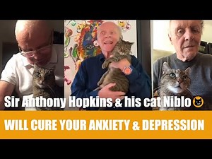 Sir Anthony Hopkins & his cat Niblo will cure your anxiety & depression | MeeowTV