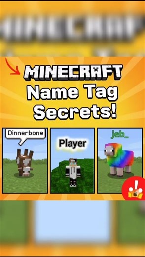 Minecraft Name Tag Secrets!😱#minecraft #shorts