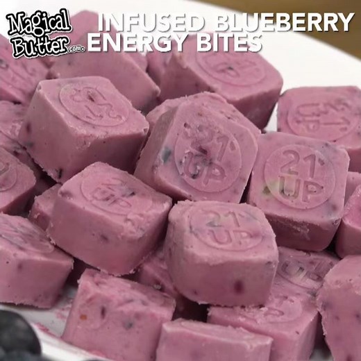 Blueberry Energy Bites - Infused Food How To - MagicalButter.com