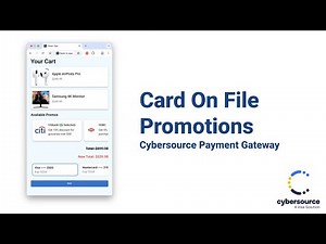 Create a Card-on-File Wallet with Promo Discounts Using Cybersource TMS