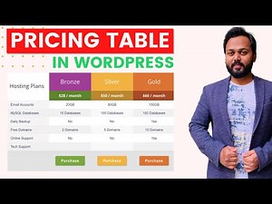 Create Pricing Tables in WordPress with a Free Plugin