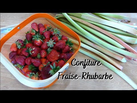 Recette : Confiture fraise rhubarbe