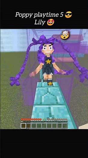 Minecraft: Meeting LILLY from Poppy Playtime Chapter 5.. 💀 #shorts