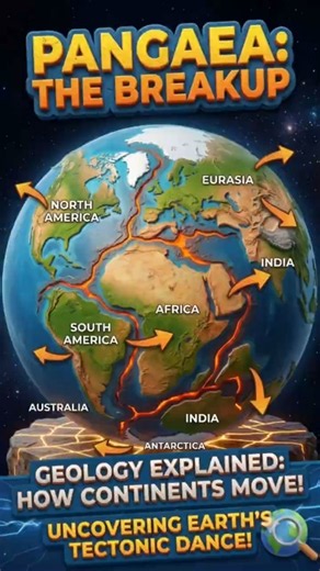 How Pangaea Broke Apart: The Supercontinent Explained #history #earthscience #india#continentalcrust