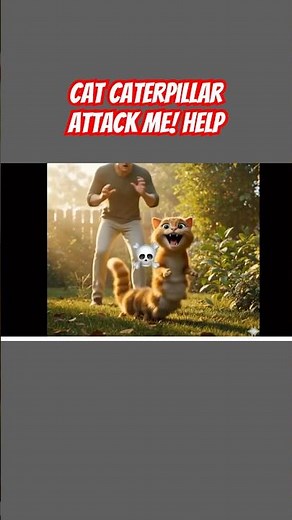 Unbelievable! Cat-Caterpillar Creature Goes Wild on a Man!” #shorts #catcaterpillar #shorts