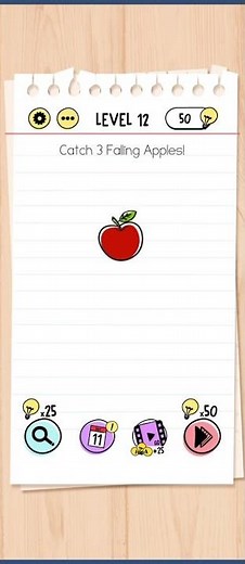 brain test 12 level solution #games #braintestsolution