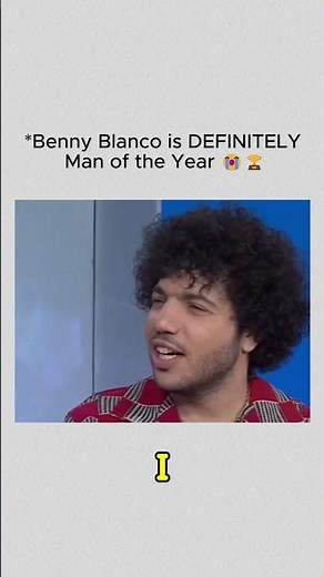 Benny Blanco is DEFINITELY Man of the Year 😭🏆💚 #SelenaGomez #BennyBlanco #SelenaFamily