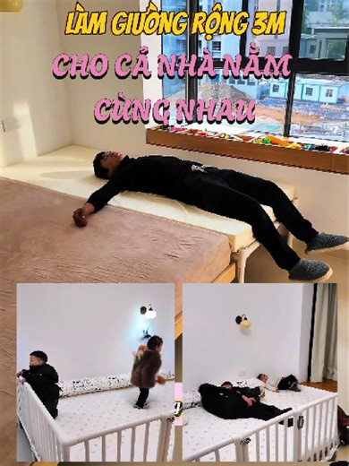 Giường 3m DIY cho cả gia đình