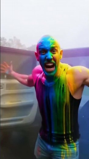 Package Thief Gets Exploded With Color Powder