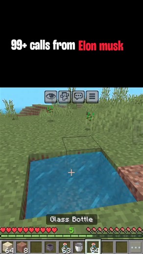 99+ calls from Elon musk! 💀 #minecraft #minecraft100k