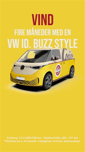 Vind en Volkswagen ID Buzz i fire måneder fri opladning hos Circle K. Med Circle K’s lynhurtige lynladere, er det ingen sag at køre elbil 🔌 Læs meget mere om konkurrencen her: https://kampagne.circlek.dk/cocio/ | Circle K Danmark