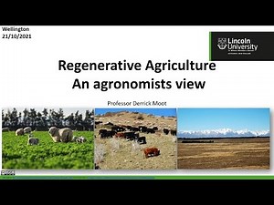 Regenerative Agriculture: an agronomists view