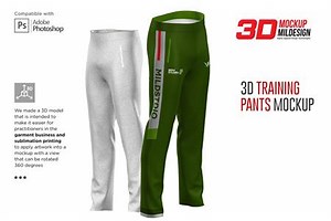 3D Training Pants Mockup 6365884 - FreePSDvn