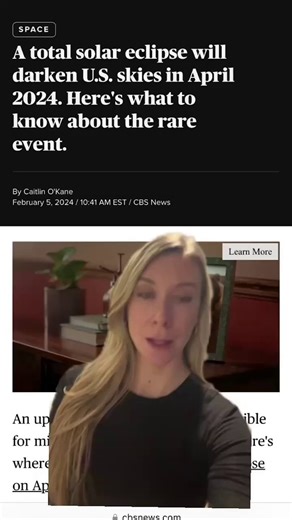 15K views · 57 reactions | If you're planning on watching the total solar eclipse on April 8, wearing the right eye gear to protect your vision from the sun's damaging UV and infrared light is essential. Here are some tips for watching the phenomenon safely. https://cbsn.ws/4aiMQGg | CBS News | Facebook