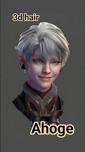 Scout #hair with #Ahoge in #Maya