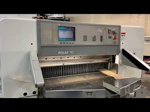 1998/Polar 115ED Programmable Paper Cutter/Safety/Air Table/Less than 1.8 million Cuts