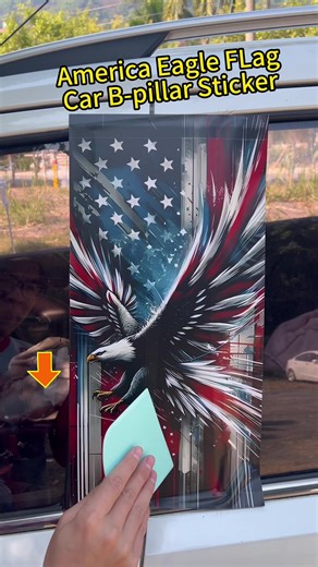 American Flag Eagle Car Sticker #tiktokshop #carstickers #cardecoration #eagles #americanflag