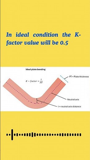 What is K factor and where it used #engineering #sheetmetals