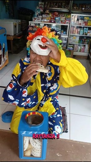 Tutorial badut makan kerupuk 1 toples #trending