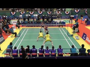 【バドミントン：S/Jリーグ】櫻本絢子・高畑祐紀子（ヨネックス） 対 荒木茜羽・今井莉子（岐阜トリッキーパンダース）