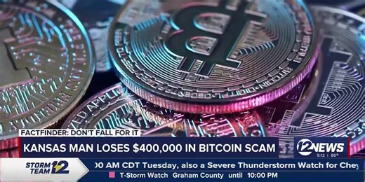 Kansas man loses $400k in Bitcoin scam