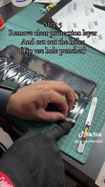 Custom Camo Car Wrap Tutorial for License Plates