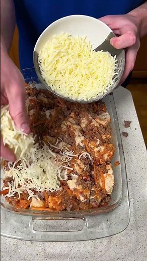 pizza casserole recipe that's actually genius #food #easyrecipe #shorts