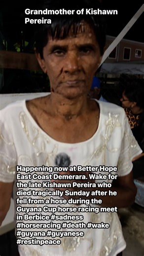 Happening now at Better Hope East Coast Demerara. Wake for the late Kishawn Pereira who died tragically Sunday after he fell from a hose during the Guyana Cup horse racing meet in Berbice #sadness #horseracing #death #wake #guyana #guyanese #restinpeace | Little Guyana-592 News