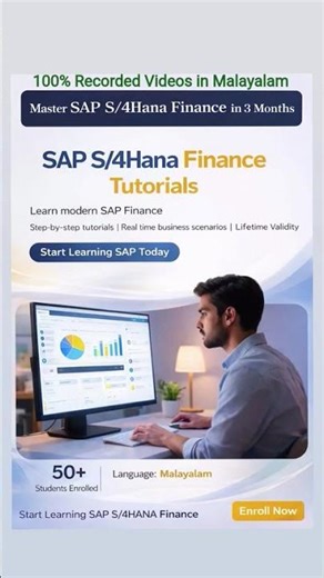 SAP S/4Hana Finance Consultant Tutorials in Malayalam #financeprofessionals #sapsftraining