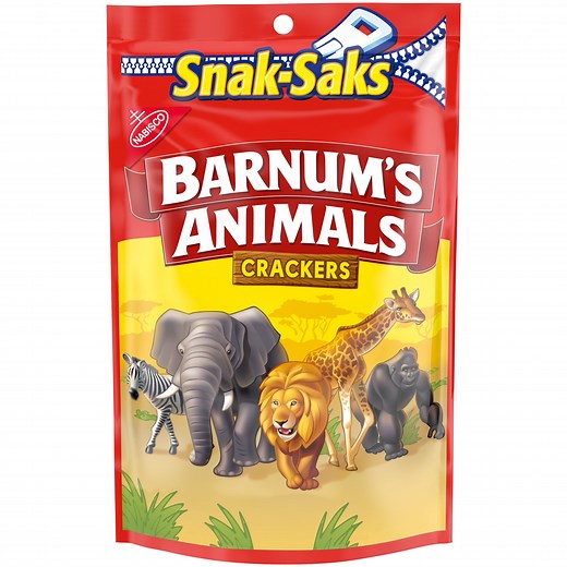BARNUM'S Original Animal Crackers, Kids Snacks, Snak-Saks, 8 oz